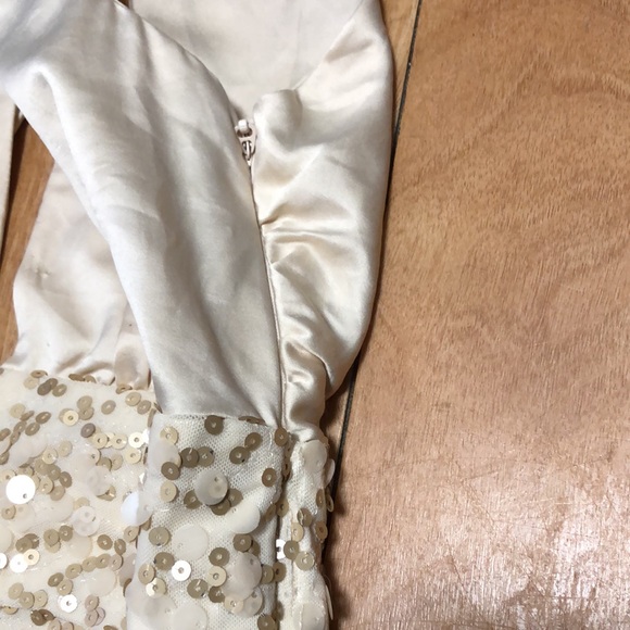 Vintage Bebe Belted Satin and Sequin Dress - Picture 8 of 10